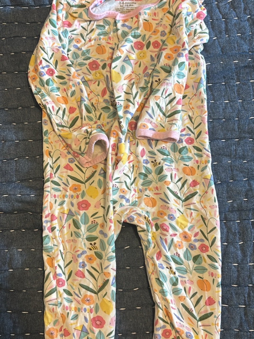 Magnetic Me Pastel Floral Stretch Cotton One-Piece 3-6 months
